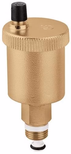 Purge d'air automatique rapide 502 avec vanne d'arrêt 1/2 pouce CALEFFI de la catégorie ventilation des systèmes de chauffage, référence 7000535019