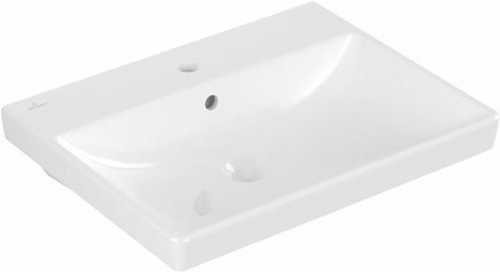 Waschtisch Avento 600 x 470 mm, mit Überlauf weiß Alpin weiß VILLEROY & BOCH