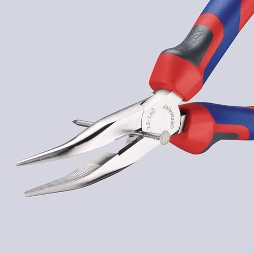 Flachrundzange Länge 160mm flachrund 40Grad gewinkelt Comfort-Griff KNIPEX