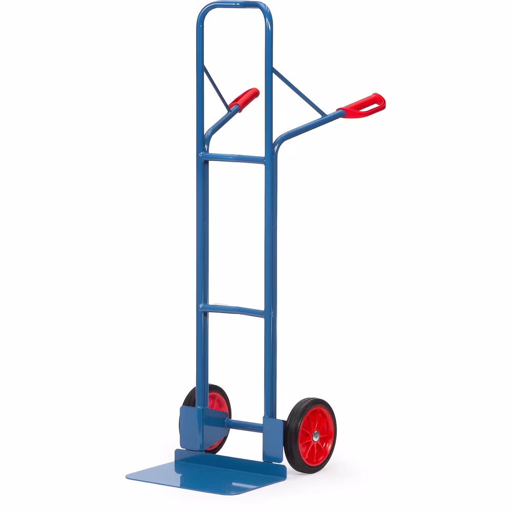 Stapelkarre B1328V Bereifung Vollgummi von der Marke Fetra Stapelkarre 1600 mm stabile Schweißkonstruktion, pulverbeschichtet blau RAL 5007, mit Sicherheitsgriffen Typ Bereifung: Vollgummi aus der Kategorie Karren mit der Artikelnr. B1328V