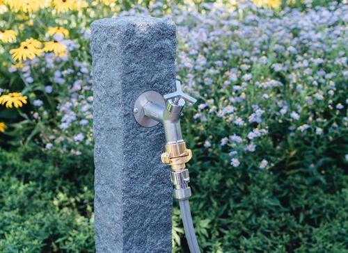 Übergangsstück GEKA plus Messing verchromt Klaue und Stecker GEKA