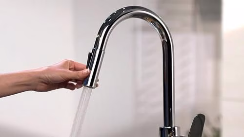 Detailbild 3984740 Hansgrohe Einhebel-Küchenmischer 240 FOCUS DN 15, mit Ausziehbrause chrom