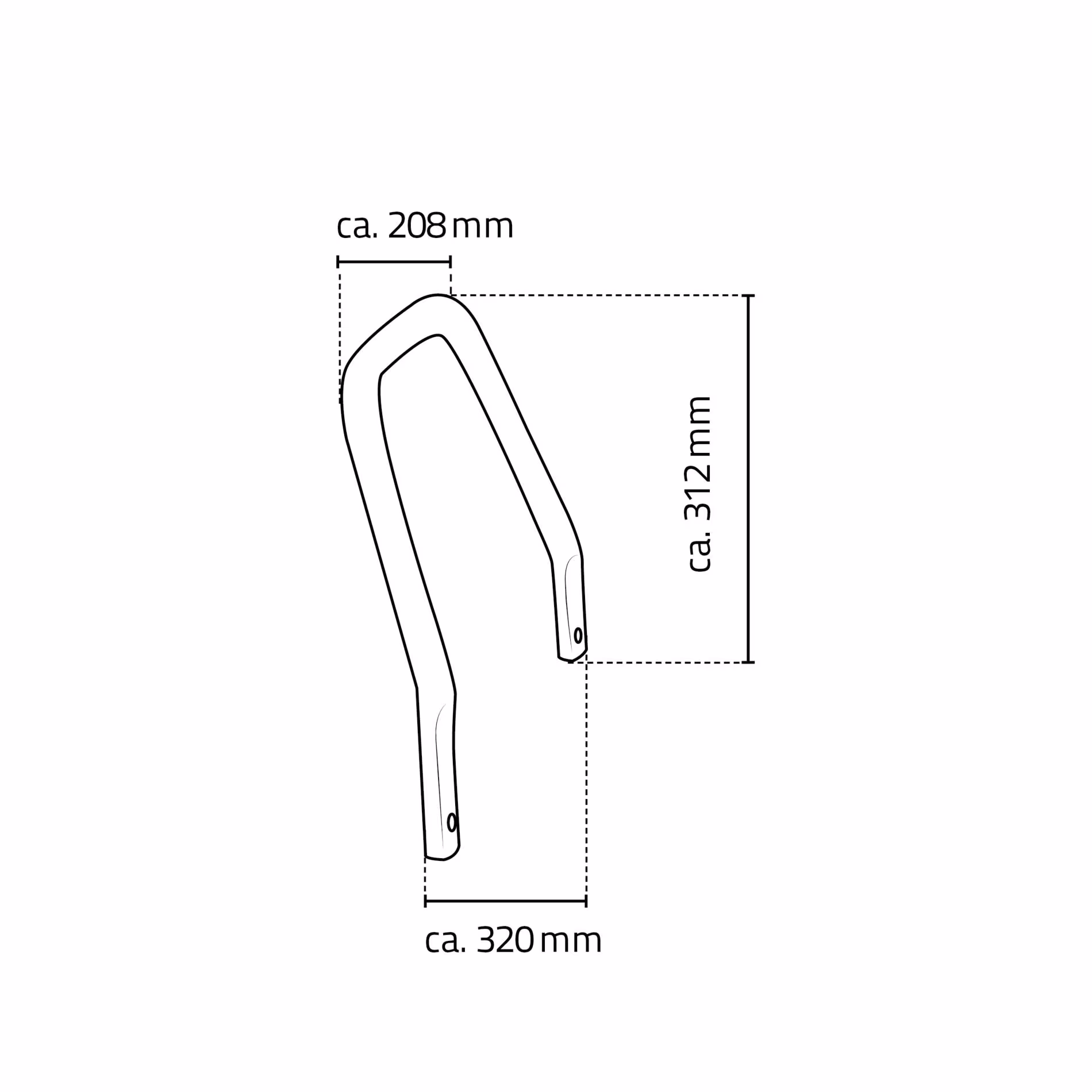 Armlehnen für Bad-Hocker Pro, chromfarben von Ridder aus der Kategorie Badausstattung & Sanitär