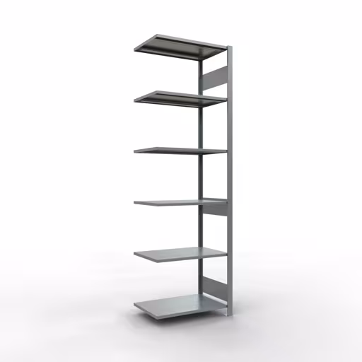 Anbauregal, Fachbodenregal Stecksystem MULTIplus150, 2500 x 750 x 500 mm (HxBxT), 6 Fachböden, Längenriegel, verzinkt von der Marke Schulte Lagertechnik Anbauregal, Fachbodenregal Stecksystem MULTIplus150, 2500 x 750 x 500 mm (HxBxT), 6 Fachböden, Längenriegel, verzinkt aus der Kategorie Anbauregal mit der Artikelnummer 12756-75-LR