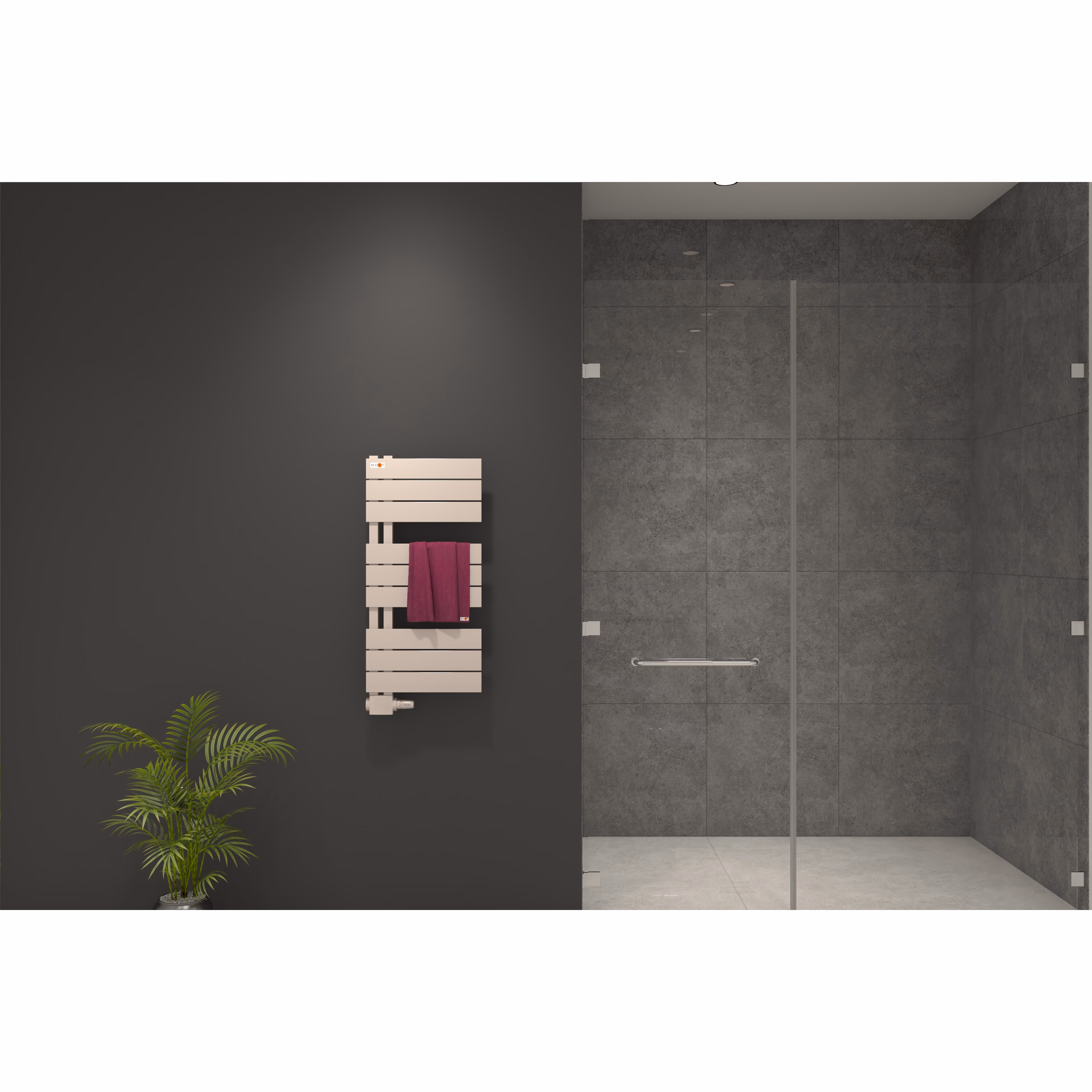 Mert Design Badheizkörper Modell Aşk, Weiß aus der Kategorie Badheizkörper Seitenanschluss mit der Teilenummer 5-ASK-40x080-W-M