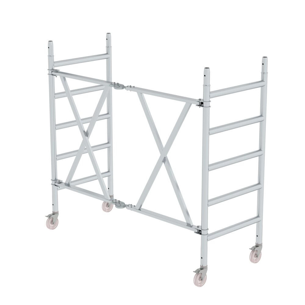 Munk Klapprahmeneinheit mit Lenkrollen und Feststellbremse für 115301 von Günzburger Steigtechnik Munk Klapprahmeneinheit mit Lenkrollen aus der Kategorie Rollgerüste mit der Artikelnr. 027945, Baugewerbe, Gerüste, Krippe, Mobiliar, Bett für Säuglinge