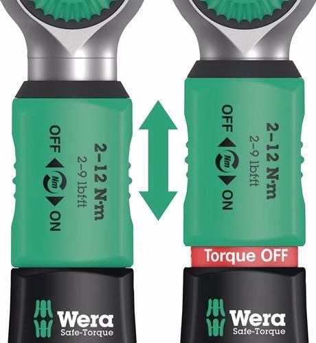 Detailbild 4015927 Drehmomentschlüsselset Safe-Torque 10-teilig 2-12 Nm 1/4 Zoll 4-kant WERA