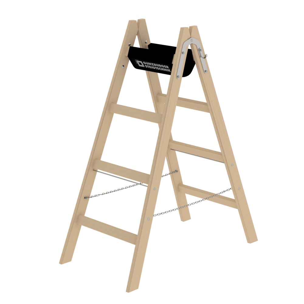 Munk Sprossen-Stehleiter Holz aus der Kategorie Stehleitern mit der Artikelnr. 033208, Moebel, Zaun