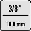 Einsteckumschaltknarre 7412-00 1/4 Zoll 9x12mm CV-Stahl GEDORE