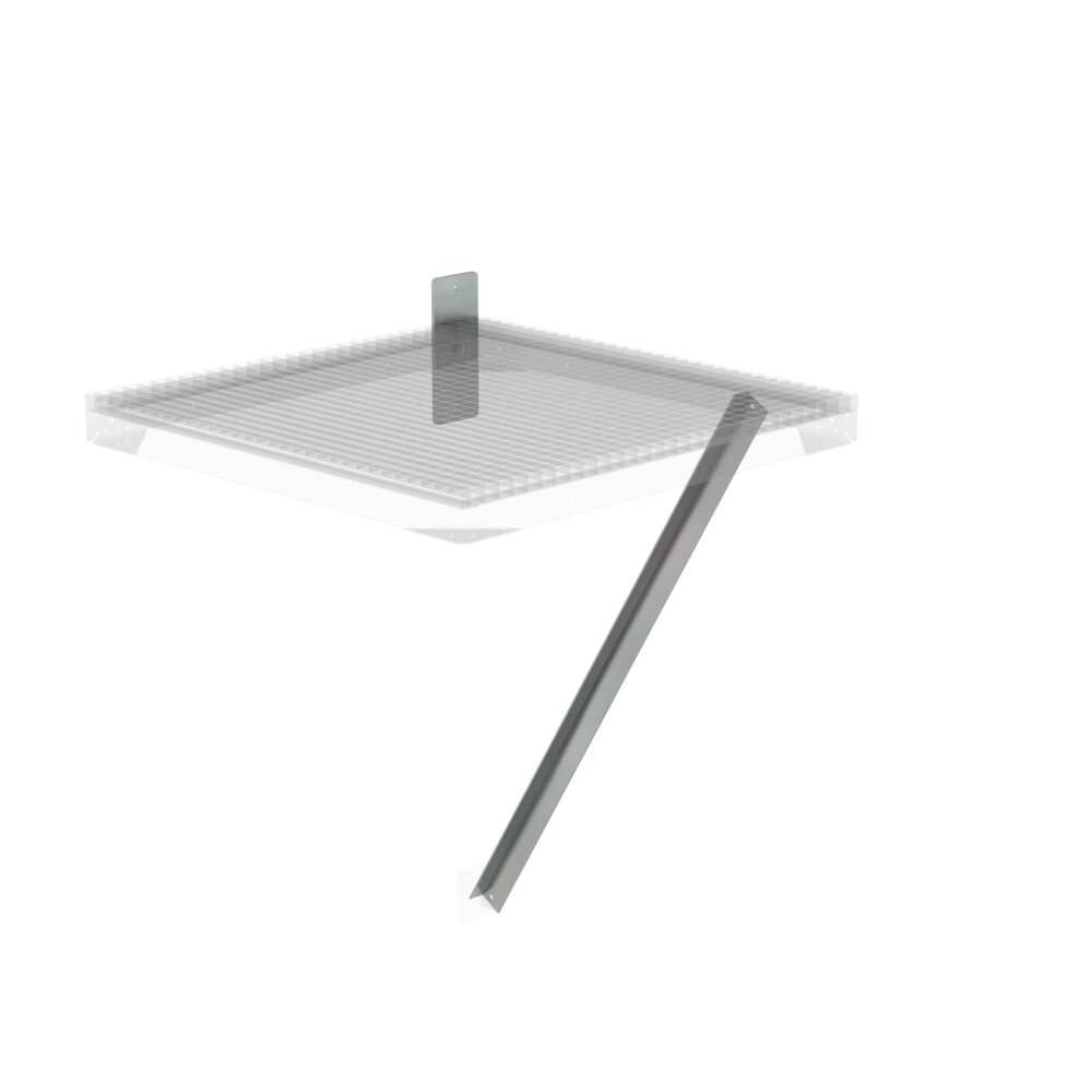 Munk Flanschplatte und Strebe für Erweiterungspodest aus der Kategorie Steigtechnik Zubehör & Ersatzteile mit der Artikelnr. 060953, Ablage, Mobiliar, Tabelle