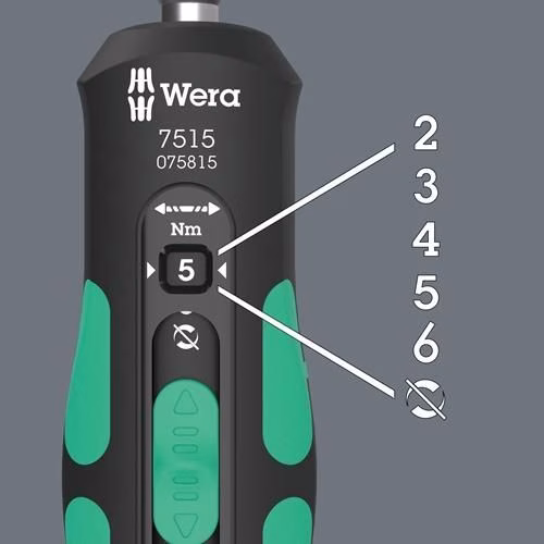 Drehmomentschraubendrehersatz 7515/16 16-teilig 2,3,4,5,6 Nm WERA