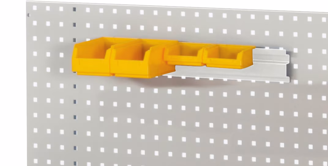 Einhängeschiene für Lochplatte aus der Kategorie Arbeitsplatzeinrichtung mit der Artikelnr. 09-KES-LP-0500.12