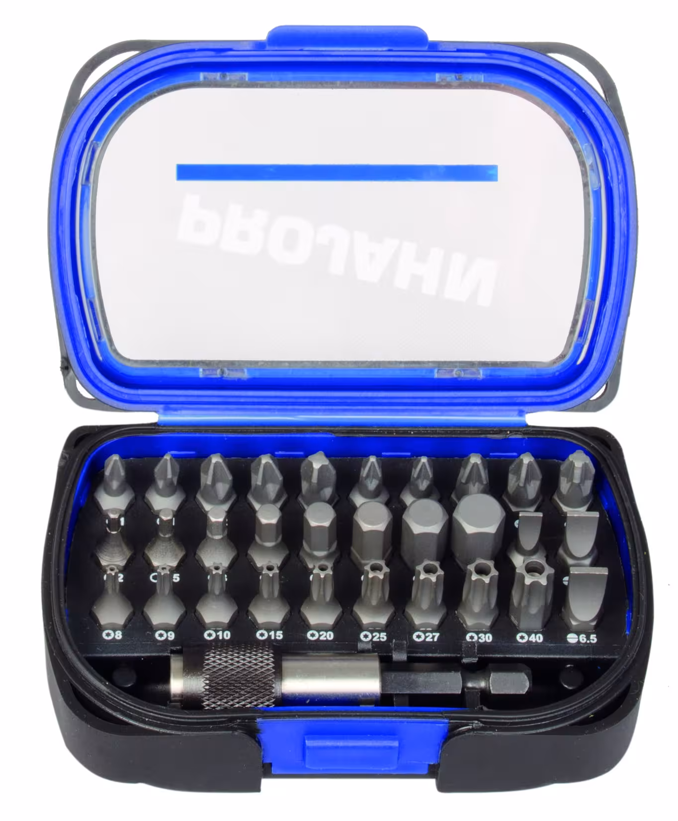 1/4" Kombi Bit Box 31tlg von der Marke PROJAHN KOMBI Bit-Box 6,3 Typ Variante: 1/4" Kombi Bit Box 31 teilig aus der Kategorie Bits & Bithalter mit der Artikelnr. 394075