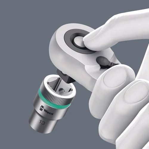Hebelumschaltknarre 8006 Zyklop Hybrid C 1/2 ″ 72 Zähne Umschalthebel WERA