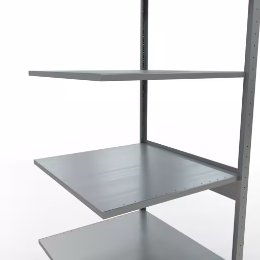 Produktbild Nr.15 des Artikels Anbauregal, Fachbodenregal Stecksystem MULTIplus150, 2500 x 750 x 800 mm (HxBxT), 6 Fachböden, Längenriegel, verzinkt aus der Produktreihe Stecksystem von der Marke Schulte Lagertechnik