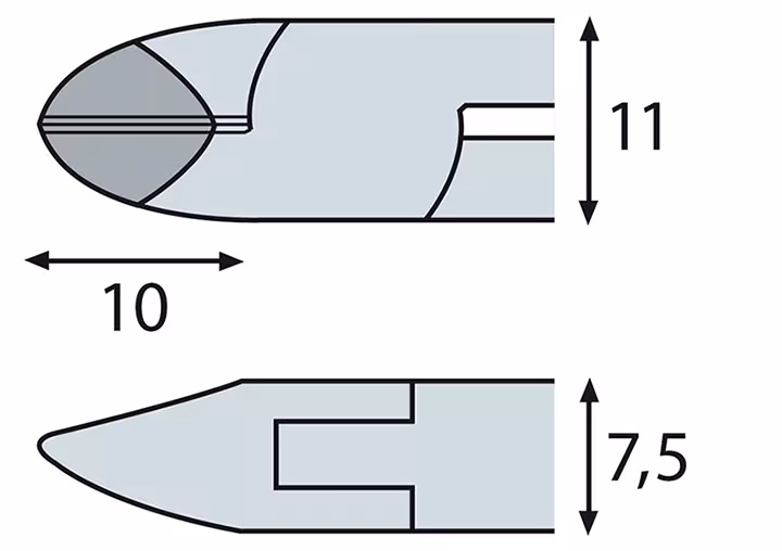 Elektronik Hartmetall-Seitenschneider ESD mit Wate, ELORA-4620-M E 2K aus der Kategorie Seitenschneider mit der GTIN 4022989128595 Elektronik Hartmetall-Seitenschneider ESD mit Wate, ELORA-4620-M E 2K von der Marke ELORA aus der Produktreihe Zangen
