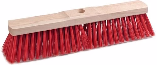 Balai Elaston, 400 mm de long, avec trou pour le manche, en bois de selle, de la marque Balai avec trou pour manche, selle en bois, de la catégorie des balais industriels et des balais de voirie, référence 9000470065