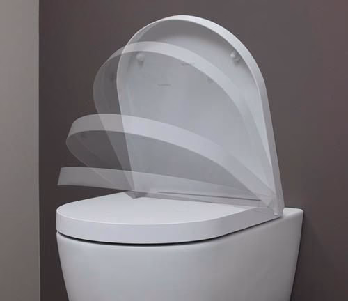 Duravit Wand-WC-Set ME by Starck, rimless, Durafix Tiefspüler, weiß, inklusive WC-Sitz mit Absenkautomatik