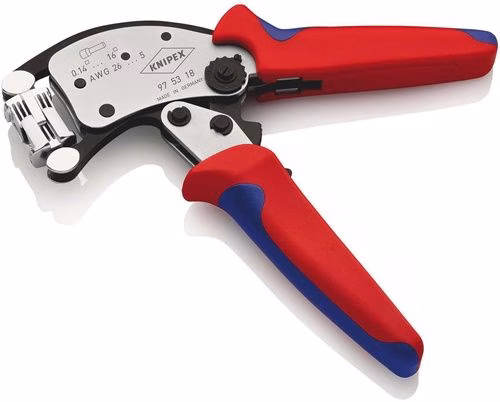 Crimpzange Twistor16 Gesamtlänge 200 mm 0,14 - 16 mm² brüniert Mehrkomponenten-Hüllen KNIPEX