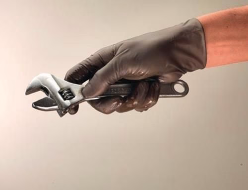 Gants jetables TouchNTuff 93-250, taille 7,5-8, nitrile anthracite, boîte de 100, marque ANSELL Gants jetables TouchNTuff 93-250 en nitrile EN 374, catégorie EPI III, boîte de 100 pièces, ANSELL, référence 4000371573