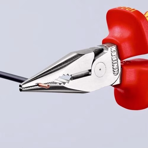 Spitzkombizange Länge 145mm Mehrkomponenten-Hülle verchromt VDE KNIPEX