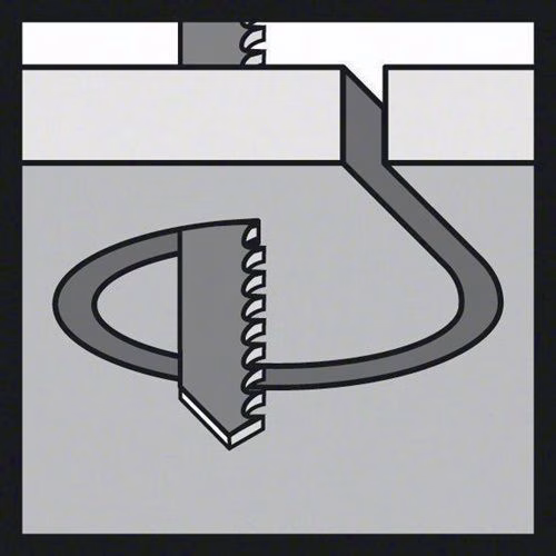 Stichsägeblatt T 118 EOF Gesamtlänge 83 mm Zahnteilung 1,5 mm BIM 5 Stück / Karte BOSCH