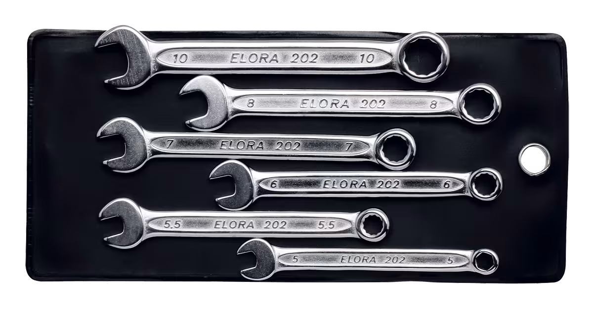 Ringmaulschlüssel-Satz, extra kurz, 8-teilig 4-10 mm 202S 8M von ELORA Ringmaulschlüssel-Satz, extra kurz, ELORA-202S M aus der Kategorie Ringmaulschlüssel mit der Artikelnr. 0202500801000