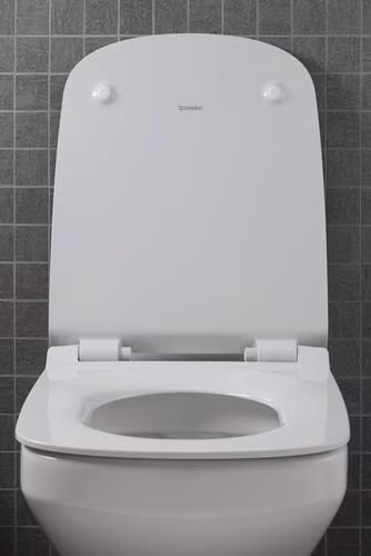 Detailbild 3983350 Duravit Wand-WC-Set DuraStyle, rimless, Durafix Tiefspüler, weiß, inklusive WC-Sitz mit Absenkautomatik