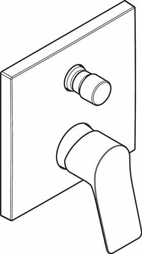 Hansgrohe Fertigmontageset VIVENIS für Unterputz-Wannenmischer ohne Sicherungskombination chrom