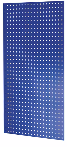 Zusatzbild des Artikels Lochplatten-Seitenblende, 90 x 1300 x 800 mm (H x T), RAL 5010 enzianblau aus Zubehör