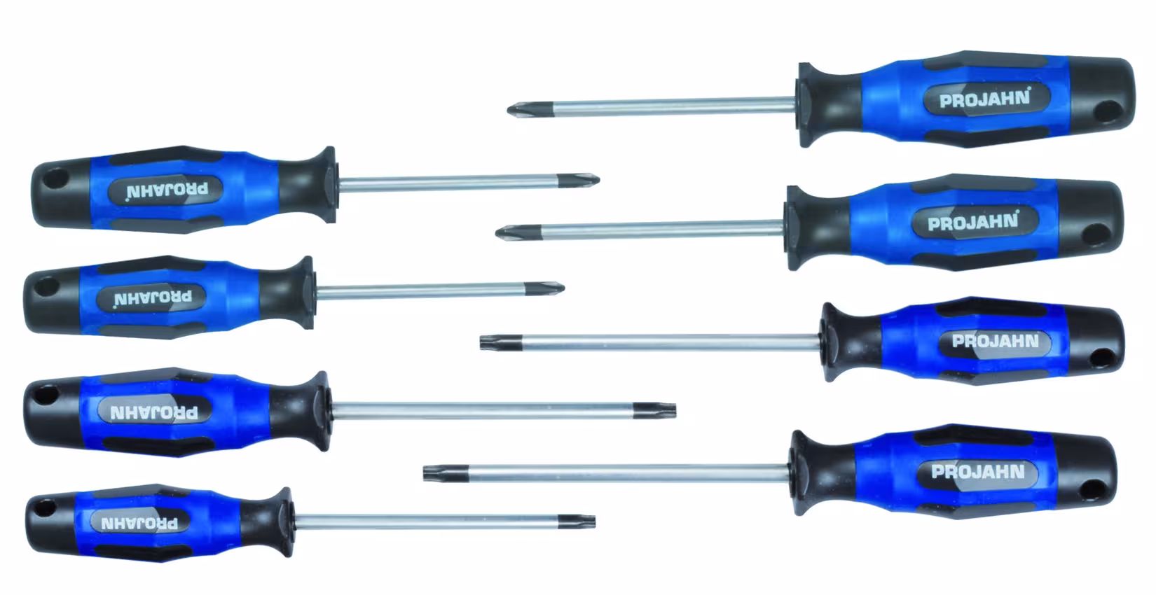 Schraubendreher Satz 8tlg (PH+PZ+Torx) von der Marke PROJAHN aus der Produktreihe Handwerkzeuge