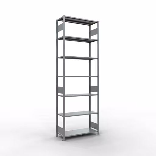 Grundregal, Fachbodenregal Stecksystem MULTIplus85, 3000 x 1000 x 400 mm (HxBxT), 7 Fachböden, Längenriegel, verzinkt von der Marke Schulte Lagertechnik Grundregal, Fachbodenregal Stecksystem MULTIplus85, 3000 x 1000 x 400 mm (HxBxT), 7 Fachböden, Längenriegel, verzinkt aus der Kategorie Grundregal mit der Artikelnummer 13142-LR