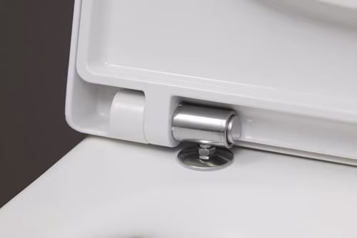 Detailbild 4042992 Duravit Wand-WC-Set ME by Starck, rimless, Durafix Tiefspüler, weiß, inklusive WC-Sitz mit Absenkautomatik