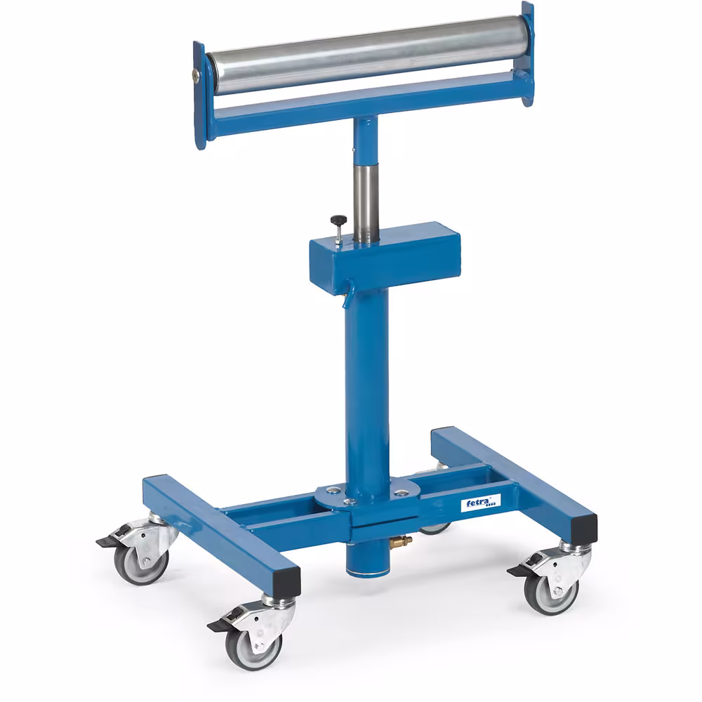 Rollenbock 3191 fahrbar, Auflagerolle aus Stahlrohr 60 mm ø, 450 mm breit, kugelgelager von der Marke Fetra Rollenbock 3191 fahrbar, Auflagerolle aus Stahlrohr 60 mm ø, 450 mm breit, kugelgelager aus der Kategorie Materialständer mit der Artikelnummer 3191