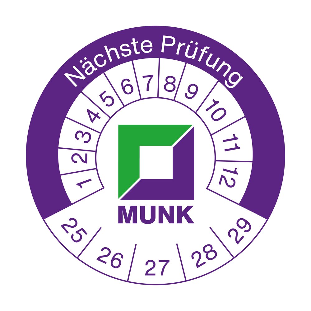 Munk Prüfplakette 40 x 40 mm von Günzburger Steigtechnik Munk Prüfplakette 40 x 40 mm aus der Kategorie Steigtechnik Zubehör & Ersatzteile mit der Artikelnr. 019175