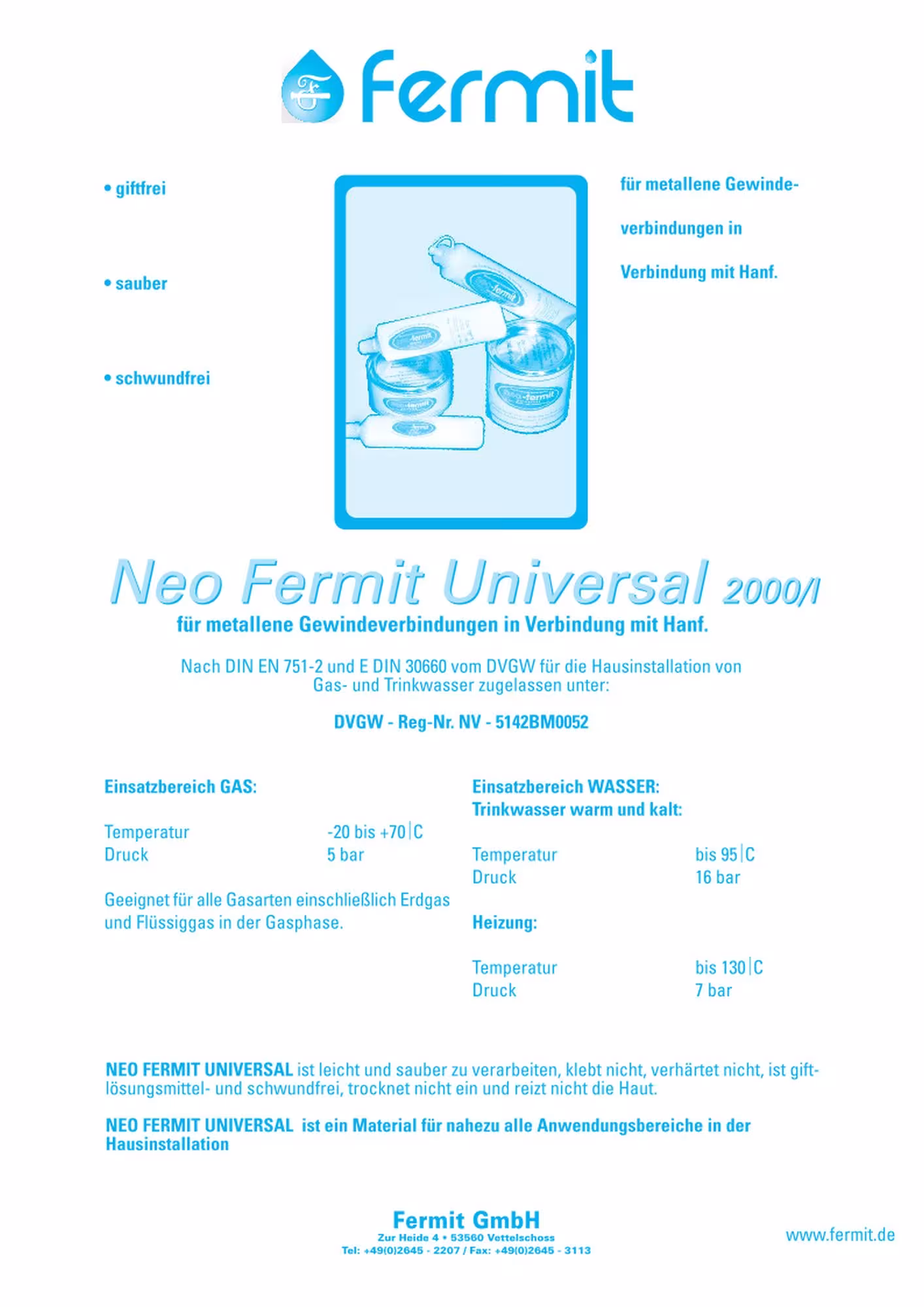 Fermit Dichtungsset Neo Fermit 90 g aus der Kategorie Dichtmittel mit der GTIN 4030777010618 Fermit Dichtungsset Neo Fermit 90 g von der Marke Fermit aus der Produktreihe Werkstattausstattung