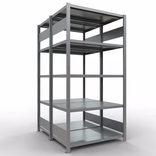 Grundregal, Doppelregal, Fachbodenregal Stecksystem MULTIplus250, 2000 x 1000 x (2x600) mm (HxBxT), 2x5 Fachböden, Längenriegel, verzinkt von der Marke Schulte Lagertechnik Grundregal, Doppelregal, Fachbodenregal Stecksystem MULTIplus250, 2000 x 1000 x (2x600) mm (HxBxT), 2x5 Fachböden, Längenriegel, verzinkt aus der Kategorie Doppelregale mit der Artikelnummer 17960