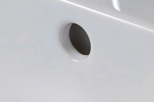 Handwaschbecken D-Code weiß 500x220mm 1 Hahnloch, mit Überlauf DURAVIT
