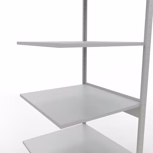 Anbauregal, Fachbodenregal Stecksystem MULTIplus150, 2500 x 750 x 800 mm (HxBxT), 6 Fachböden, Längenriegel, RAL 7035 lichtgrau mit der Artikelnr. 32686-75-LR Anbauregal, Fachbodenregal Stecksystem MULTIplus150, 2500 x 750 x 800 mm (HxBxT), 6 Fachböden, Längenriegel, RAL 7035 lichtgrau von Schulte Lagertechnik aus der Kategorie Stecksystem
