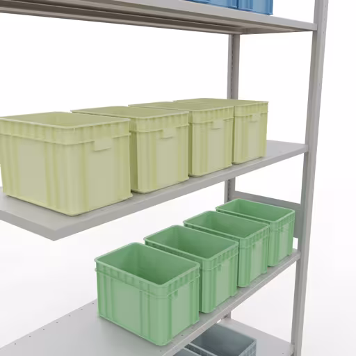 Anbauregal, Fachbodenregal Stecksystem MULTIplus150, 3000 x 1300 x 400 mm (HxBxT), 7 Fachböden, Längenriegel, RAL 7035 lichtgrau mit der GTIN 4004514292933 Anbauregal, Fachbodenregal Stecksystem MULTIplus150, 3000 x 1300 x 400 mm (HxBxT), 7 Fachböden, Längenriegel, RAL 7035 lichtgrau von Schulte Lagertechnik mit der Artikelnr. 32647-130-LR