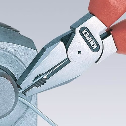 Detailbild 4033663 Kraftkombizange Länge 180mm verchromt Mehrkomponenten-Hüllen VDE KNIPEX