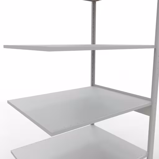Zusatzbild des Artikels Anbauregal, Fachbodenregal Stecksystem MULTIplus150, 2500 x 1000 x 800 mm (HxBxT), 6 Fachböden, Längenriegel, RAL 7035 lichtgrau Zusatzbild des Artikels Anbauregal, Fachbodenregal Stecksystem MULTIplus150, 2500 x 1000 x 800 mm (HxBxT), 6 Fachböden, Längenriegel, RAL 7035 lichtgrau aus Anbauregal