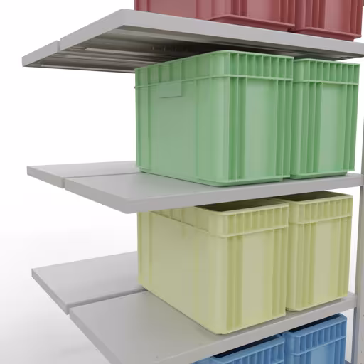 Zusatzbild des Artikels Anbauregal, Doppelregal, Fachbodenregal Stecksystem MULTIplus250, 2000 x 1000 x (2x500) mm (HxBxT), 2x5 Fachböden, Längenriegel, RAL 7035 lichtgrau Zusatzbild des Artikels Anbauregal, Doppelregal, Fachbodenregal Stecksystem MULTIplus250, 2000 x 1000 x (2x500) mm (HxBxT), 2x5 Fachböden, Längenriegel, RAL 7035 lichtgrau aus Doppelregale