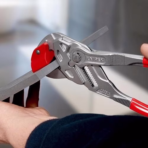 Fliesenlochzange Länge 250 mm CV-Stahl Griff Kunststoff-Überzug KNIPEX