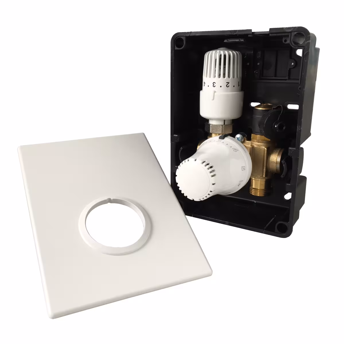 HoWaTech Duo Warmwasser Fußbodenheizung | Set mit Doppelrohr Heizmatte und Regelbox TH-RTL Heizfläche 5m² von HoWaTech mit der Artikelnr. 103082