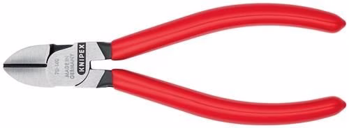 Seitenschneider Länge 140mm Kopf poliert Kunststoff-Überzug KNIPEX