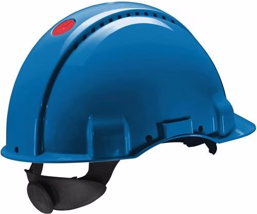 Casco di sicurezza blu 3M G3000 in acrilonitrile butadiene stirene (ABS) conforme alla norma EN 397. Casco protettivo 3M della categoria caschi e visiere protettive con codice articolo 4000370512