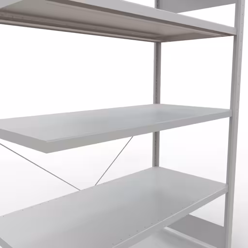 Produktbild Nr 15 des Artikels Stecksystem Anbauregal 2000x1300x600 mm, Typ 250 kg, lichtgrau Abbildung Nr 15 des Artikels Stecksystem Anbauregal 2000x1300x600 mm, Typ 250 kg, lichtgrau aus der Produktgruppe Stecksystem von der Marke Schulte Lagertechnik