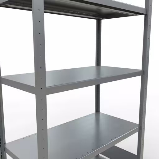 Produktbild Nr 11 des Artikels Grundregal, Fachbodenregal Stecksystem MULTIplus250, 2000 x 1000 x 500 mm (HxBxT), 5 Fachböden, Längenriegel, verzinkt Abbildung Nr 11 des Artikels Grundregal, Fachbodenregal Stecksystem MULTIplus250, 2000 x 1000 x 500 mm (HxBxT), 5 Fachböden, Längenriegel, verzinkt aus der Produktgruppe Stecksystem von der Marke Schulte Lagertechnik