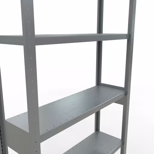 Produktbild Nr.6 des Artikels Grundregal, Fachbodenregal Stecksystem MULTIplus250, 2500 x 1000 x 300 mm (HxBxT), 6 Fachböden, Längenriegel, verzinkt aus der Produktreihe Stecksystem von der Marke Schulte Lagertechnik